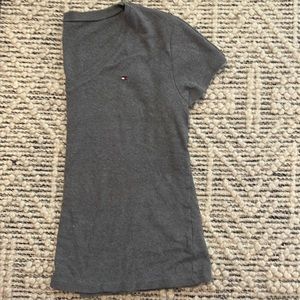 Ribbed Knit Tommy Tee